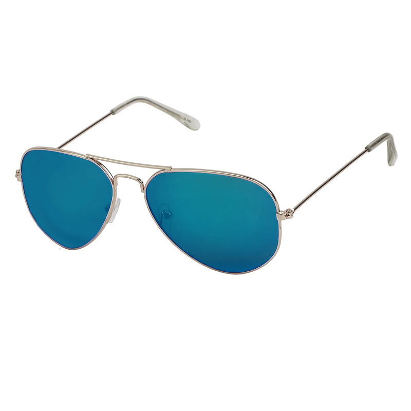 Aviator solbriller - Naples | Grøn-Blå spejlglas