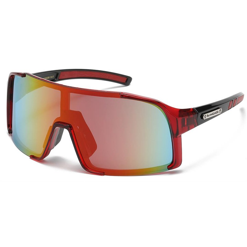 Biohazard Sports solbriller | Rødt stel - Multicolor Spejlglas