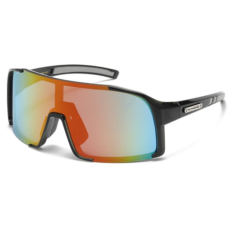 Biohazard Sports solbriller | Sort stel - Multicolor Spejlglas
