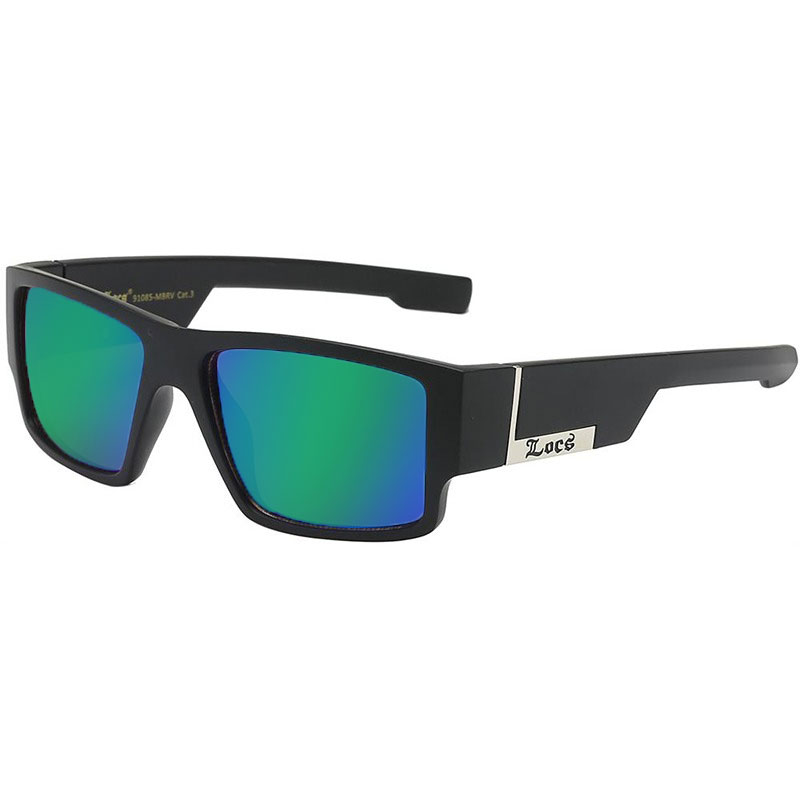 Locs Solbriller - Órale | Grøn-blå spejlglas