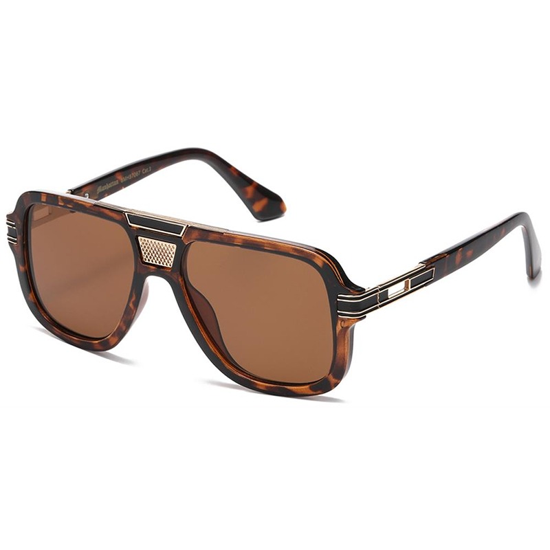 Brun turtle Manhattan Millionaire Solbriller - Angus | Guld - Brune glas