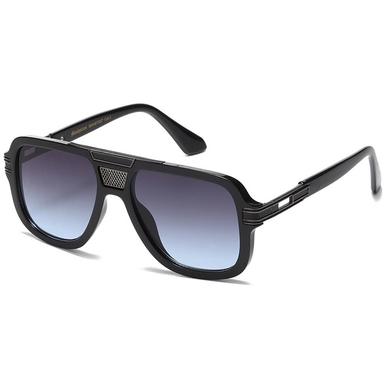 Sorte Manhattan Millionaire Solbriller - Angus | Sort - Mørke fade glas