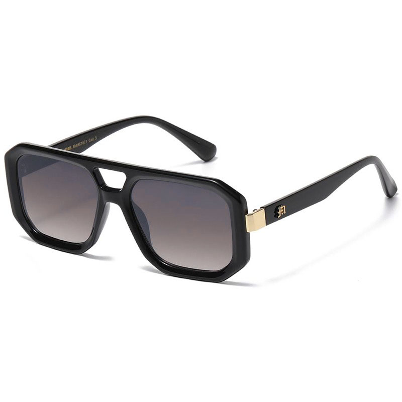 Sorte Manhattan Millionaire Solbriller - Winston | Guld - Fade glas