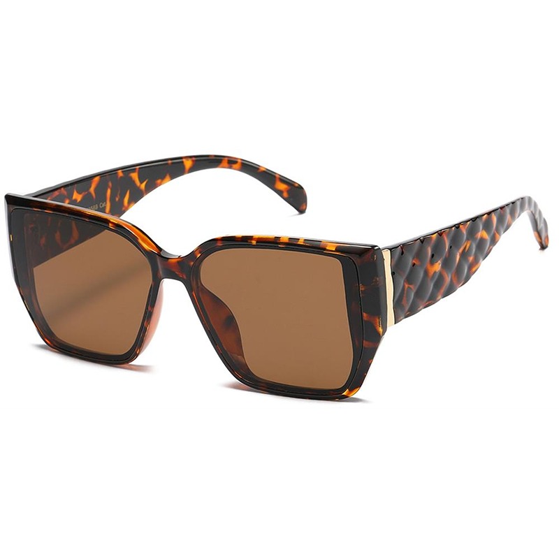 Brun turtle VG Solbriller - Morivione | Guld - Brune glas