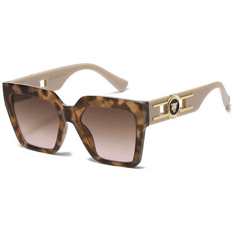 Turtle VG Solbriller med Mokka farvede stænger - Lampugnano | Fade glas