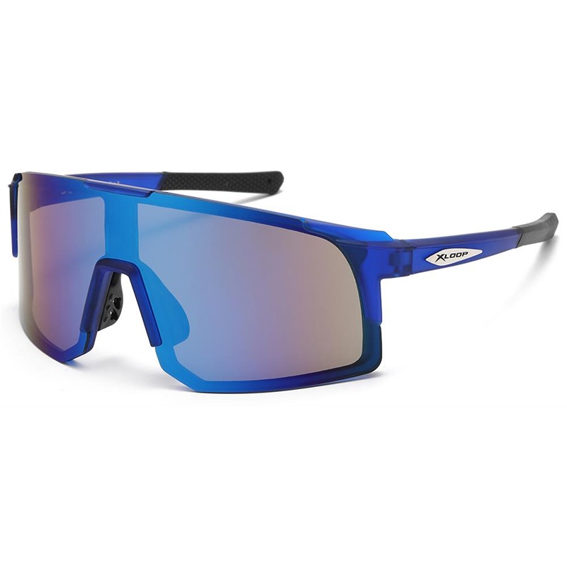 X-Loop Solbriller - Sporty-X | Blåt stel - Blåt spejlglas