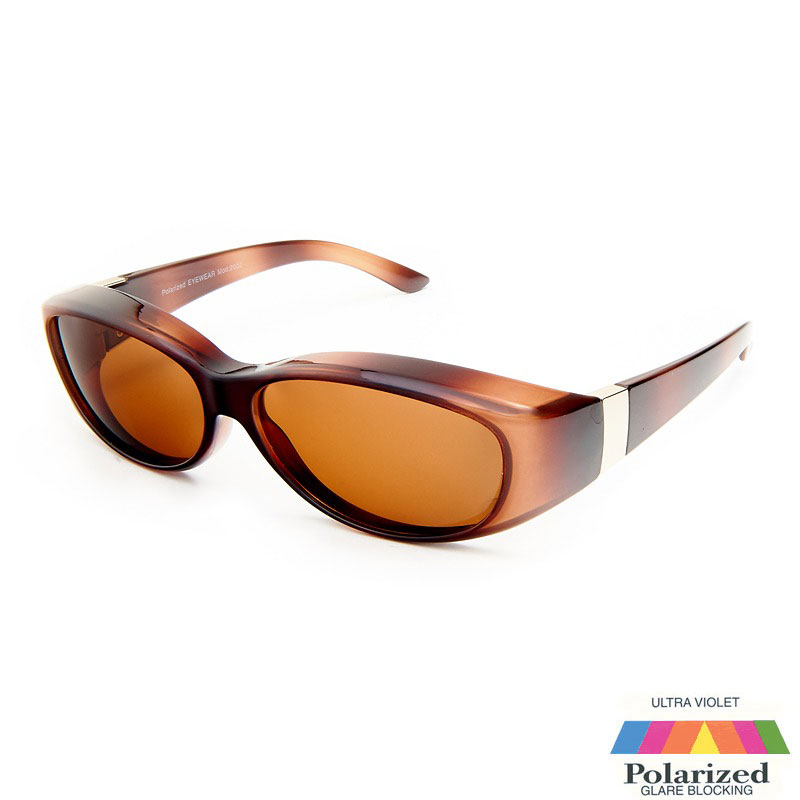 Brune Fit-Over Solbriller - Comasina | Brune glas