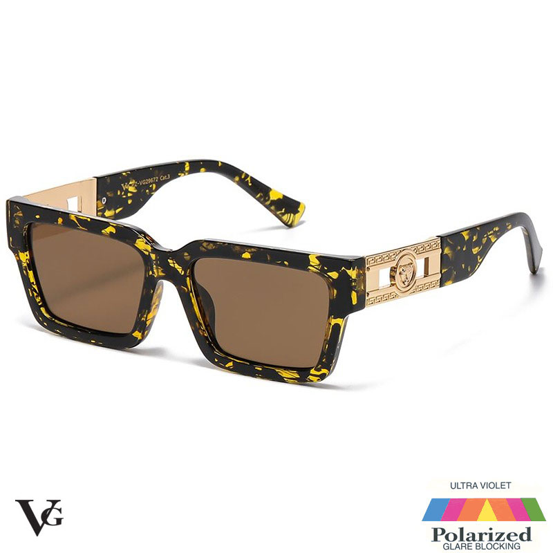 Gul Turtle polariserede VG Solbriller - Brera | Brune glas